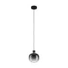 Eglo Suspension Luminaire Oilella Acier Noir Dorée | IP20 - Convient pour 1x E27 