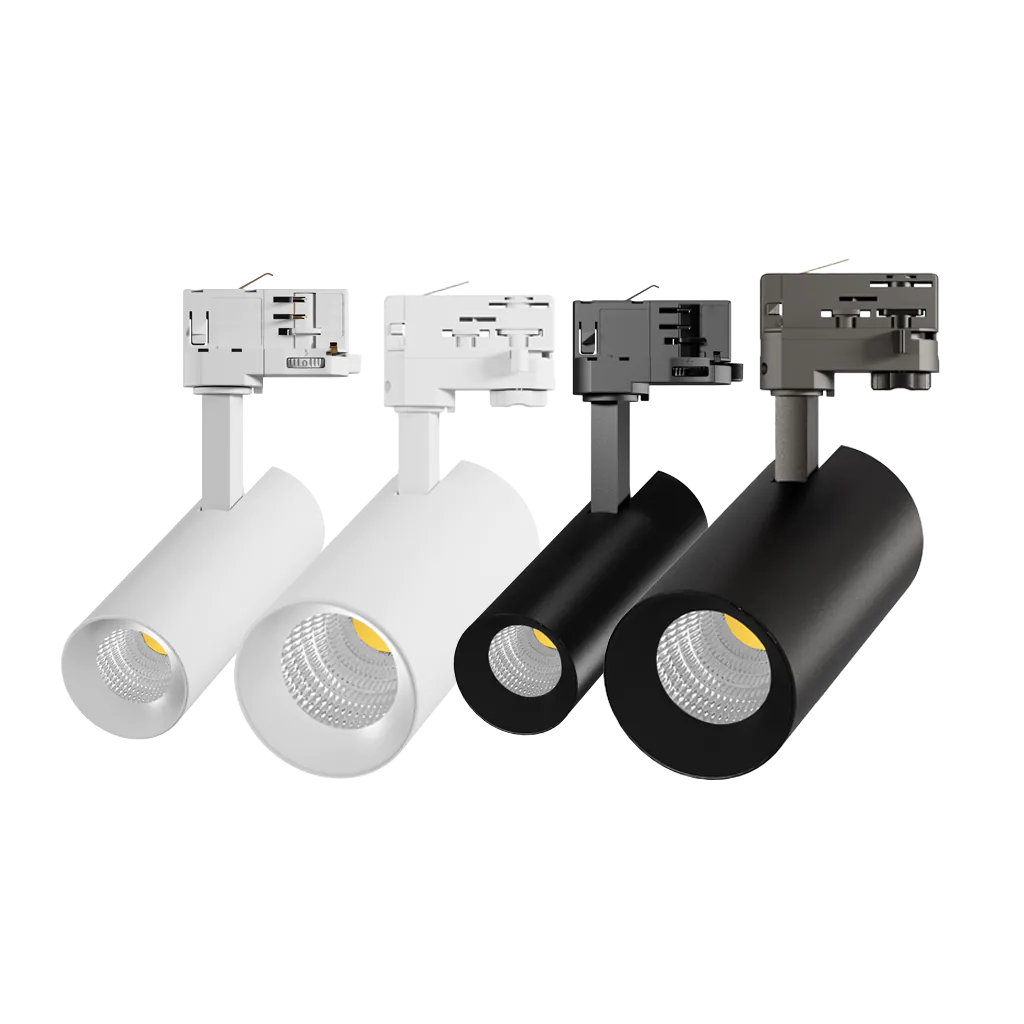 Noxion rail spot Ecowhite zwart en wit Noxion rail spot Ecowhite zwart en wit in diverse maten